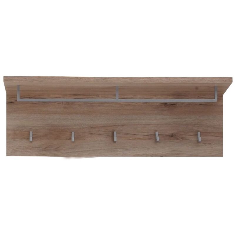 foto del prodotto epikasa appendiabiti da parete malea, truciolare melaminico, marrone, 88x29x27 cm
