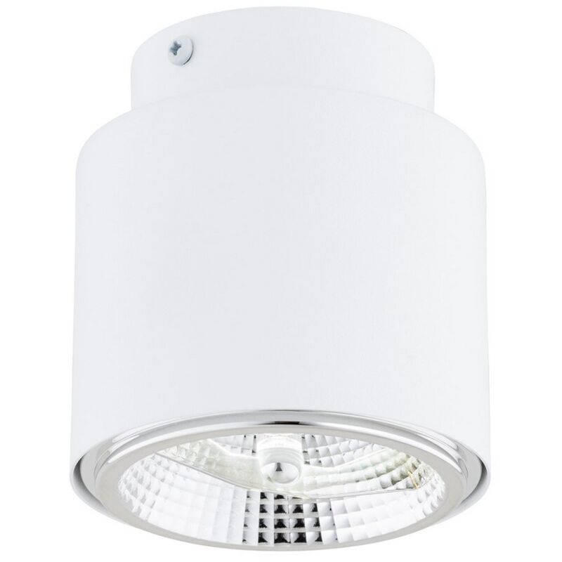 foto del prodotto epikasa faretto nano, acciaio verniciato a polvere, bianco, 11,5x12x11,5 cm
