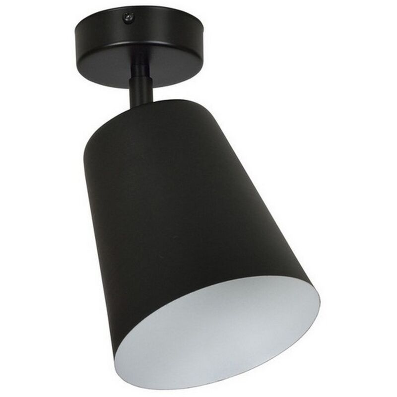 foto del prodotto epikasa faretto prism, acciaio verniciato a polvere, nero, bianco, 15x30x15 cm