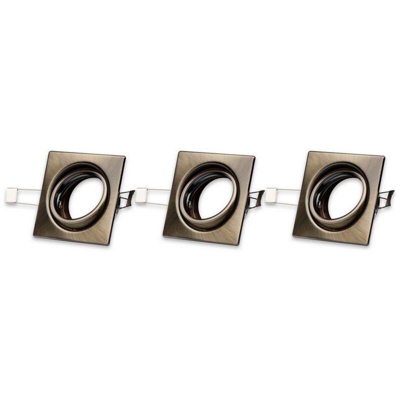 foto del prodotto epikasa faretto rotte, metallo, argento, 8,3x8,3x0,2 cm