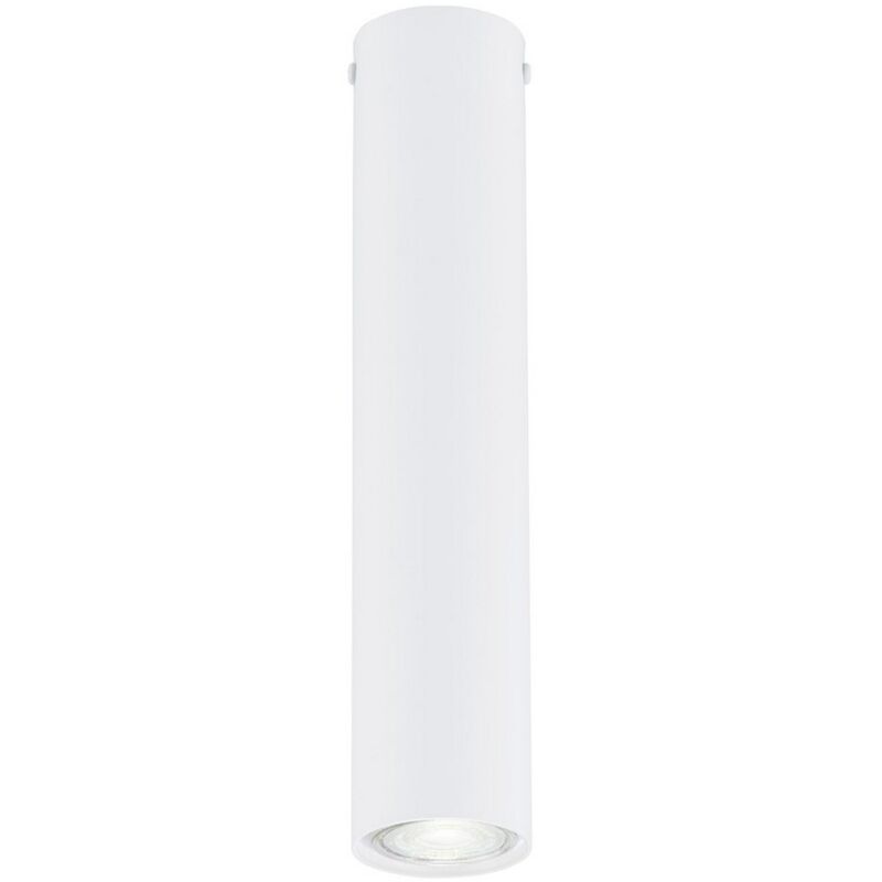 foto del prodotto epikasa faretto tecno, acciaio verniciato a polvere, bianco, 6x30x6 cm