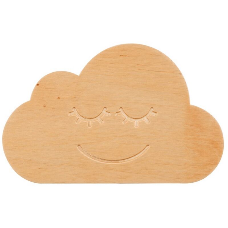 foto del prodotto epikasa lampada a parete cloud, compensato, marrone, 30x19x100 cm