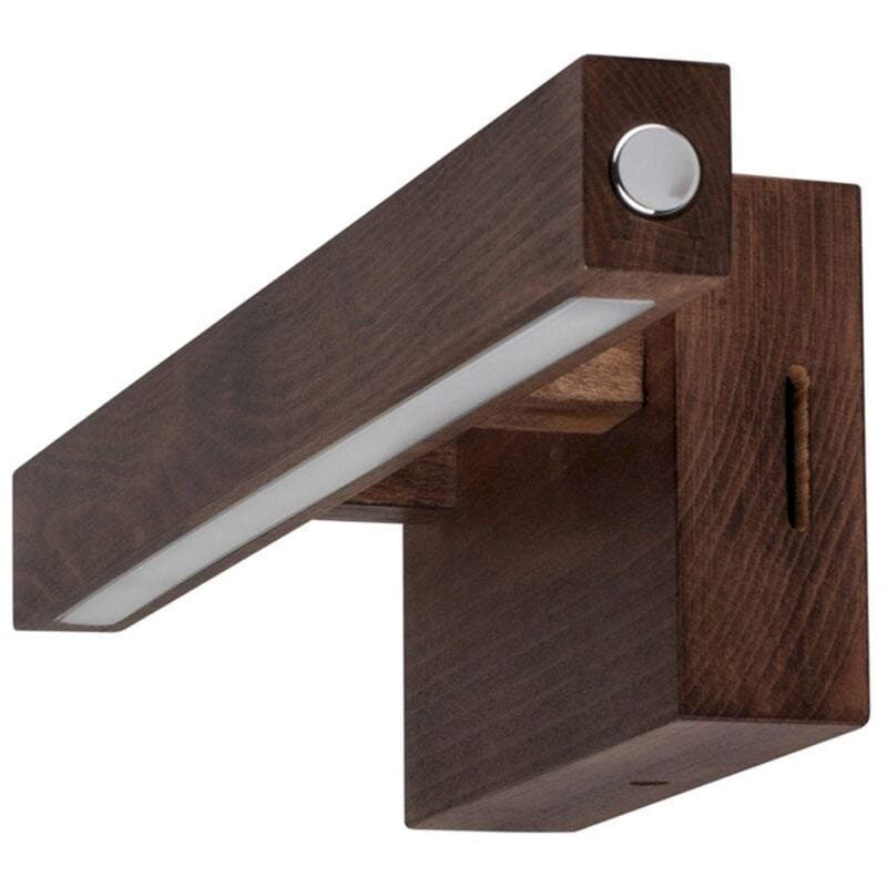foto del prodotto epikasa lampada a parete colorado, legno, marrone, 40x9,5x10 cm