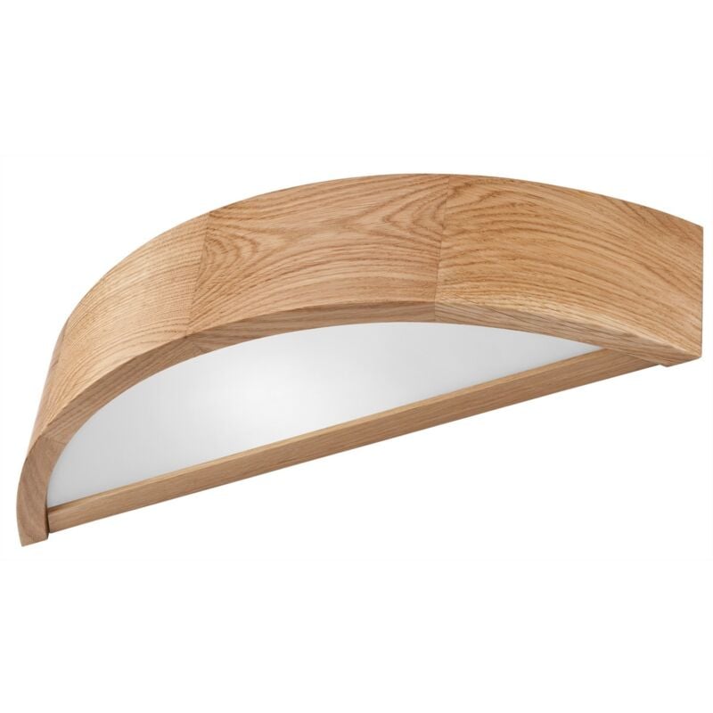 foto del prodotto epikasa lampada a parete eveline, legno, vetro, marrone, 40,5x8x11,5 cm