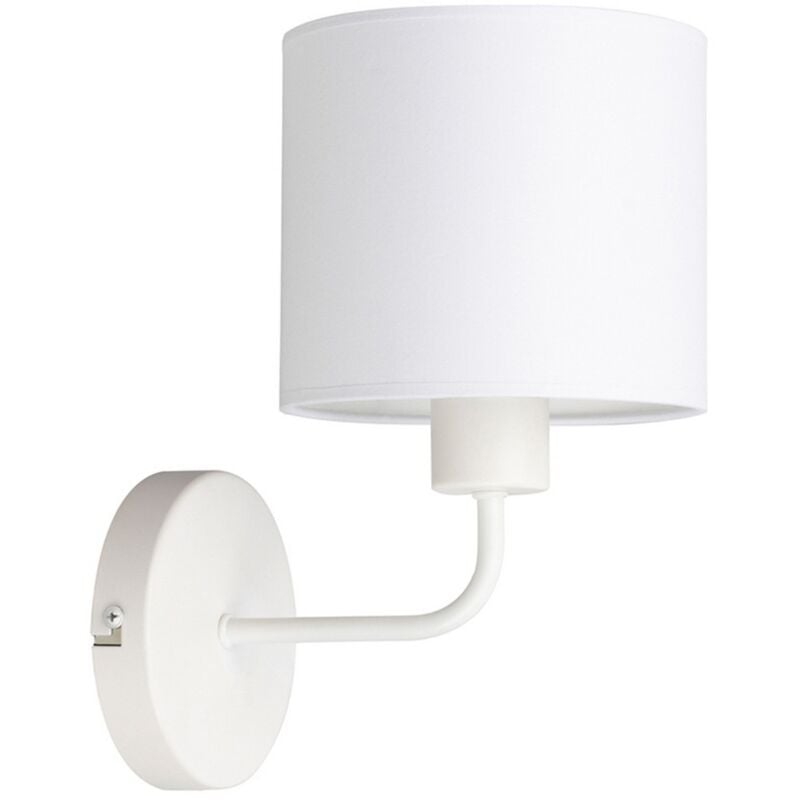 foto del prodotto epikasa lampada a parete prosna, metallo, tessuto, bianco, 17x23x28 cm