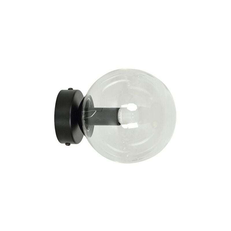 foto del prodotto epikasa lampada a parete rossi, acciaio verniciato a polvere, vetro, nero, 15x15x16 cm