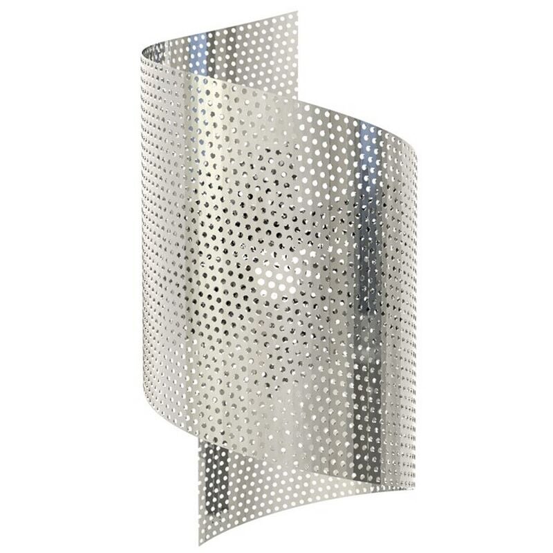 foto del prodotto epikasa lampada a parete spiral, metallo, plastica, argento, 17x29x17 cm