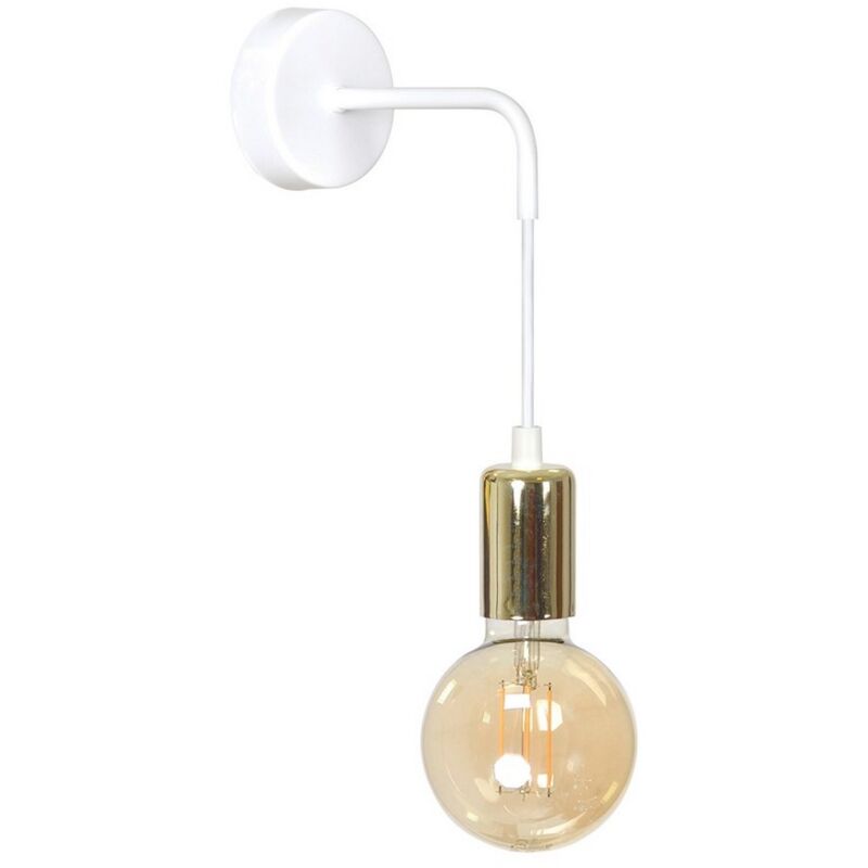foto del prodotto epikasa lampada a parete vesio, acciaio verniciato a polvere, bianco, 20x100x12 cm