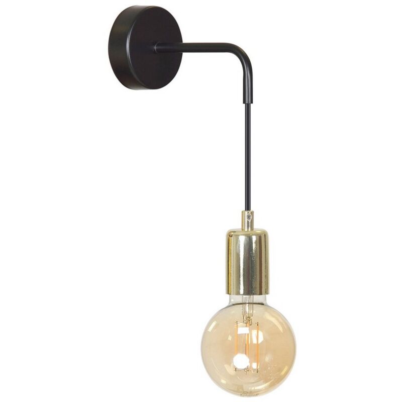 foto del prodotto epikasa lampada a parete vesio, acciaio verniciato a polvere, nero, 20x30x12 cm