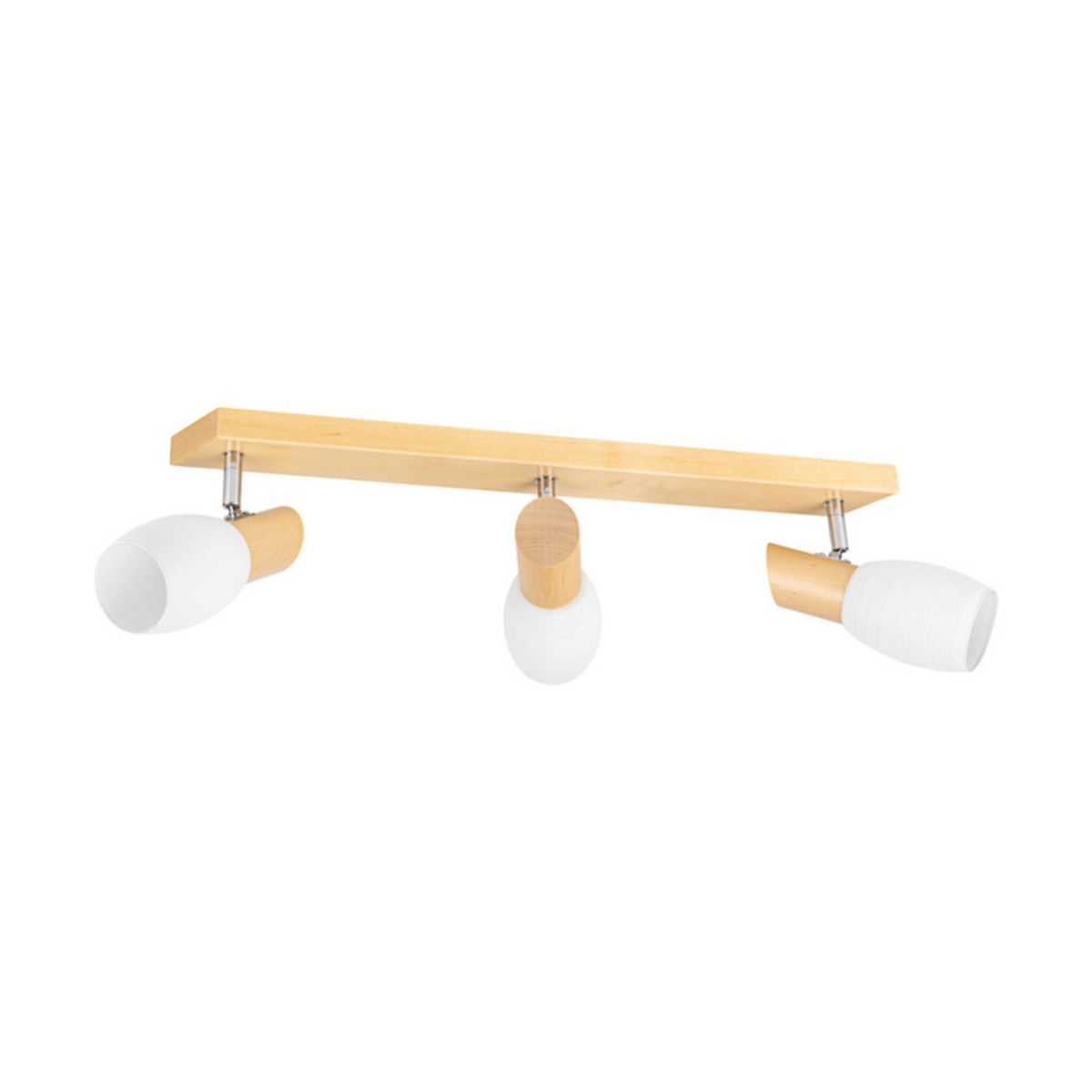 foto del prodotto epikasa lampada a soffitto arsenio, legno, vetro, marrone, bianco, 6x55x18 cm