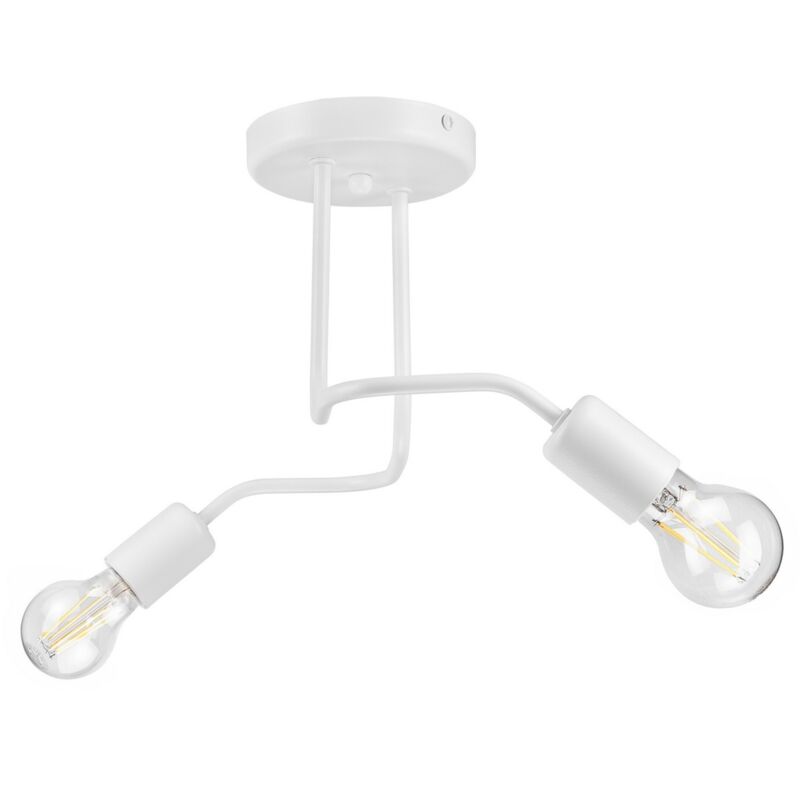 foto del prodotto epikasa lampada a soffitto charlie, metallo, bianco, 26x45x32 cm