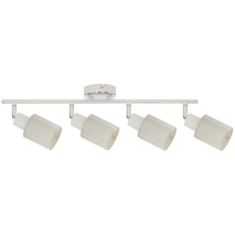 immagine 0 del prodotto epikasa lampada a soffitto danny, metallo, tessuto, bianco, 78x9x21 cm