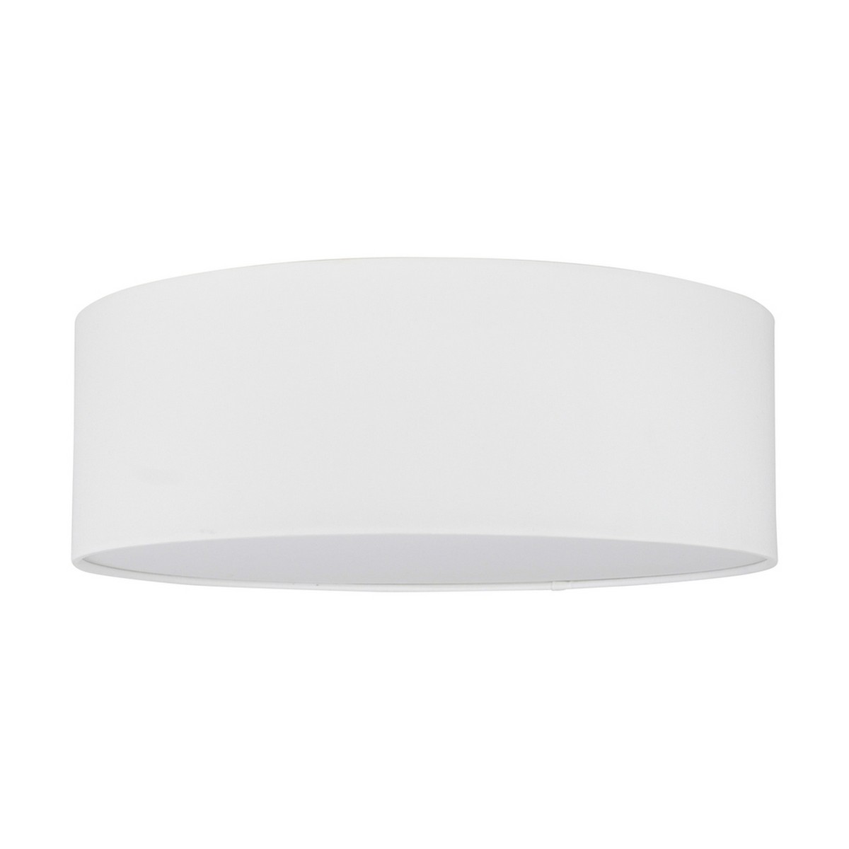 foto del prodotto epikasa lampada a soffitto demer, metallo, tessuto, bianco, 38x38x13 cm