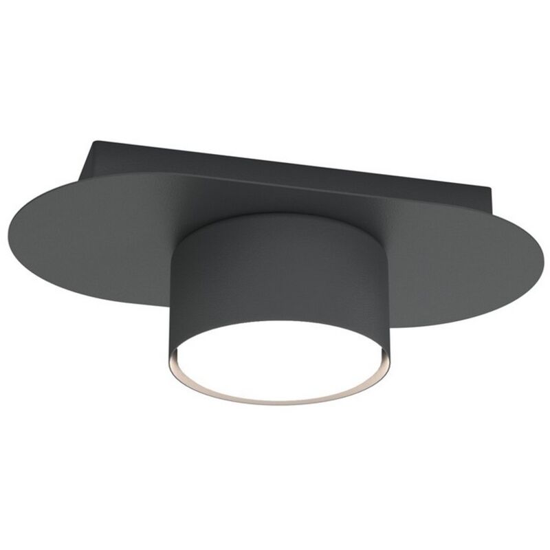 foto del prodotto epikasa lampada a soffitto diaz, metallo, plastica, nero, 20x11x7 cm