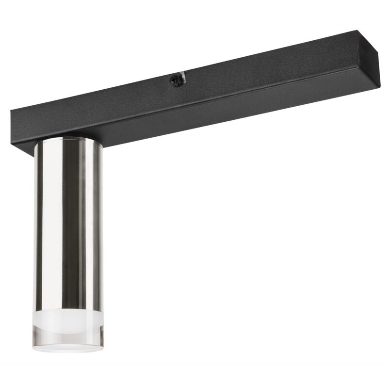 foto del prodotto epikasa lampada a soffitto diego, metallo, acrilico, argento, 31,5x32x8 cm