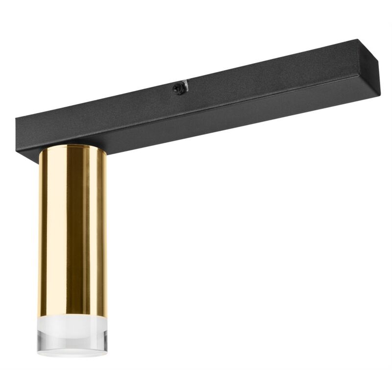 foto del prodotto epikasa lampada a soffitto diego, metallo, acrilico, oro, 31,5x32x8 cm