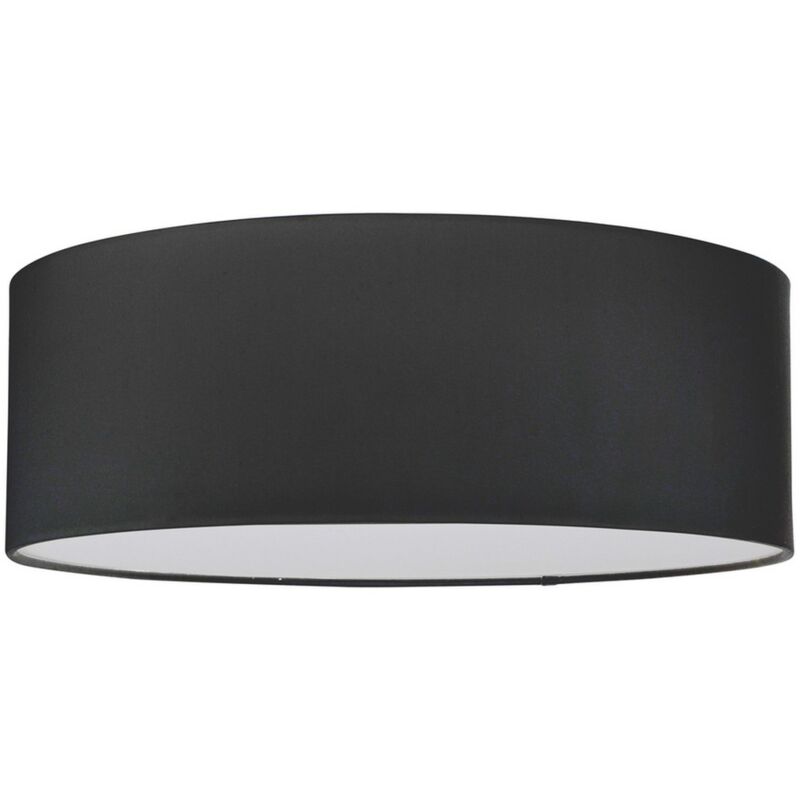 foto del prodotto epikasa lampada a soffitto domml, metallo, tessuto, bianco, grigio, 38x38x13 cm