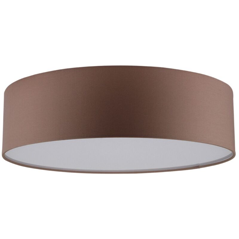 immagine 0 del prodotto epikasa lampada a soffitto domml, metallo, tessuto, bianco, marrone, 38x38x13 cm