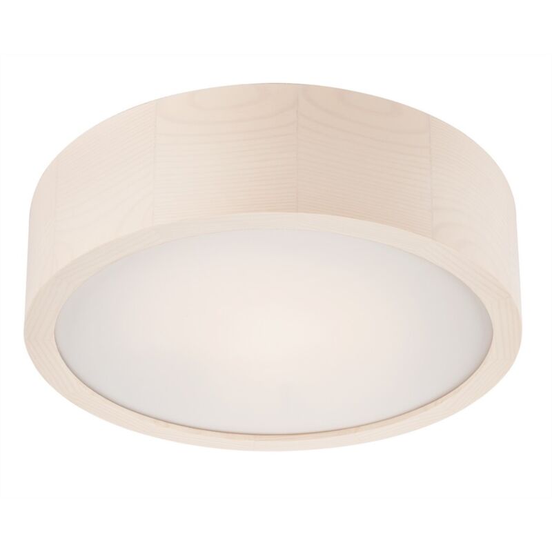 foto del prodotto epikasa lampada a soffitto eveline, legno, vetro, bianco, 8x27x27 cm