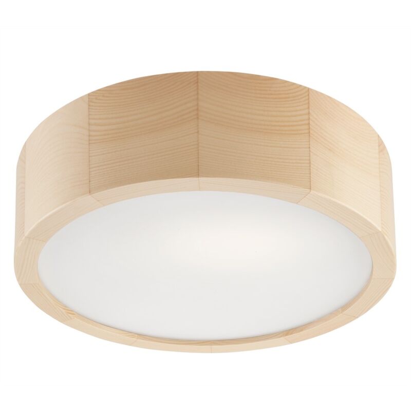 foto del prodotto epikasa lampada a soffitto eveline, legno, vetro, marrone, 27x27x8 cm