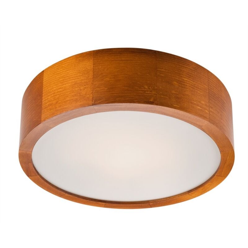foto del prodotto epikasa lampada a soffitto eveline, legno, vetro, marrone, 8x27x27 cm