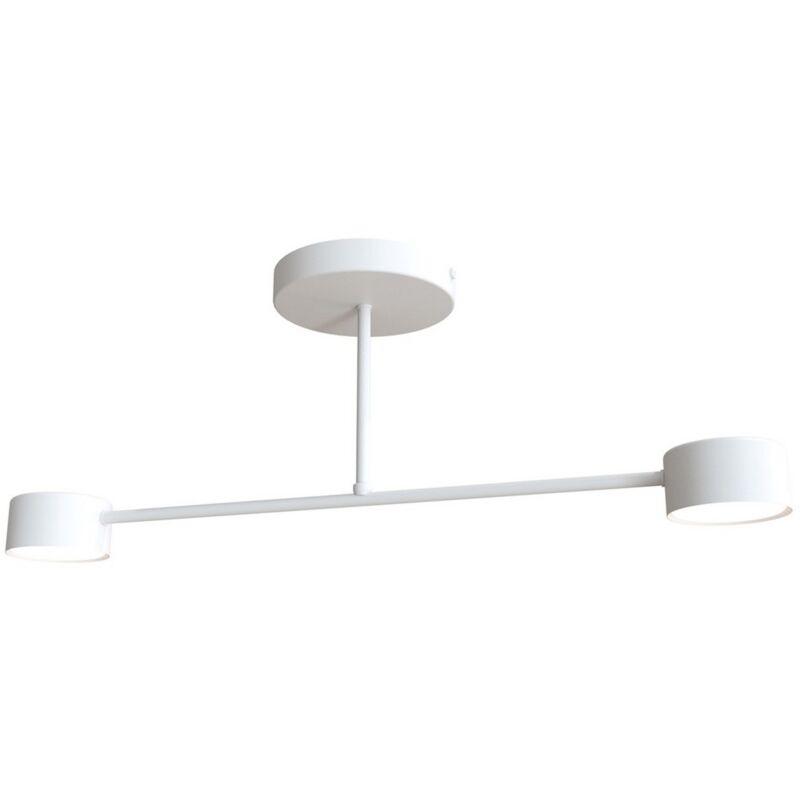 foto del prodotto epikasa lampada a soffitto halo, metallo, plastica, bianco, 60x20x8 cm