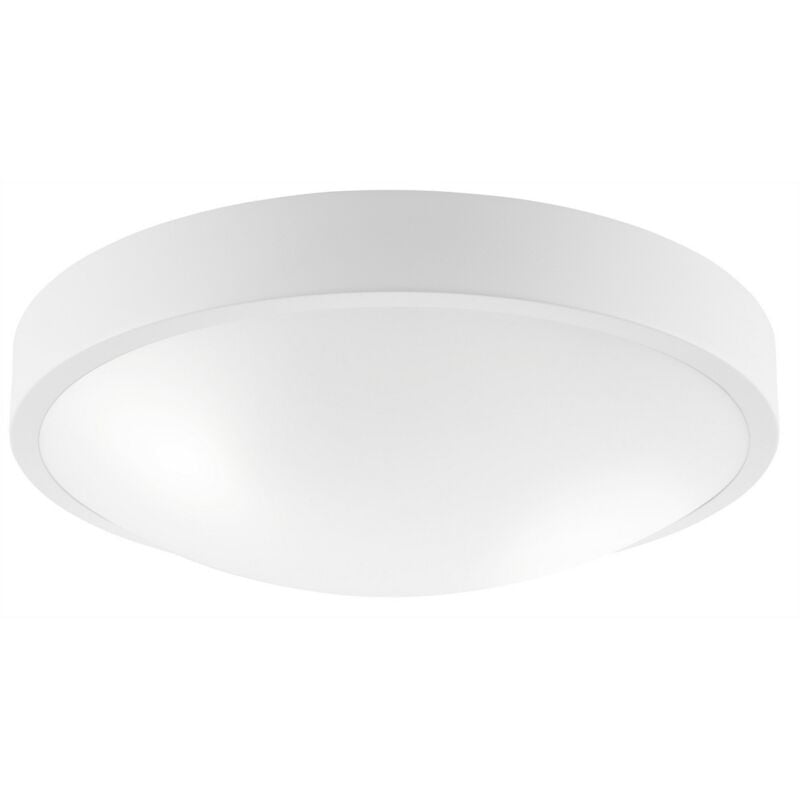 foto del prodotto epikasa lampada a soffitto jonas, metallo, vetro, bianco, 8x36x36 cm
