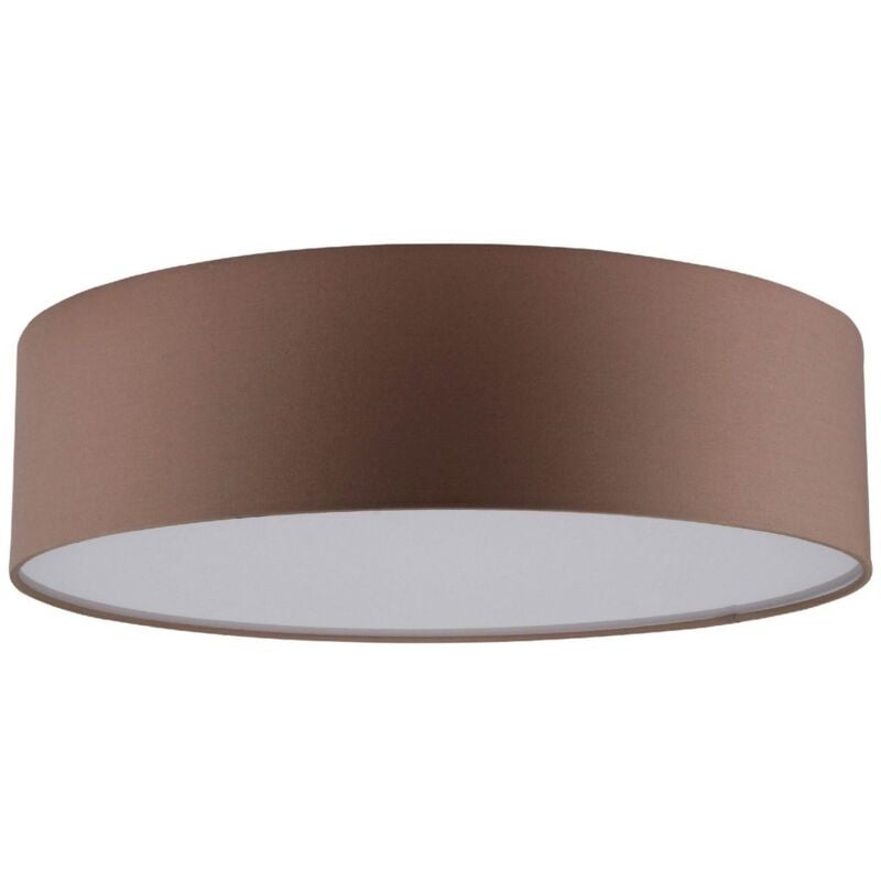 foto del prodotto epikasa lampada a soffitto josefina, metallo, tessuto, acrilico, marrone, bianco, 28x28x13 cm
