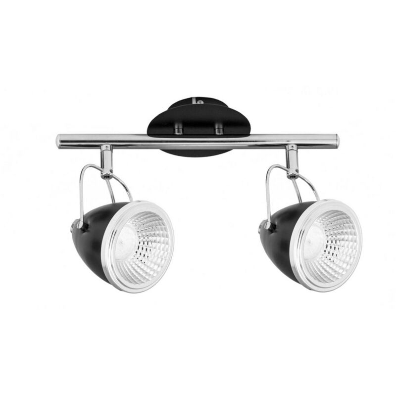 foto del prodotto epikasa lampada a soffitto lesse, metallo, nero, argento, 35x13x26 cm