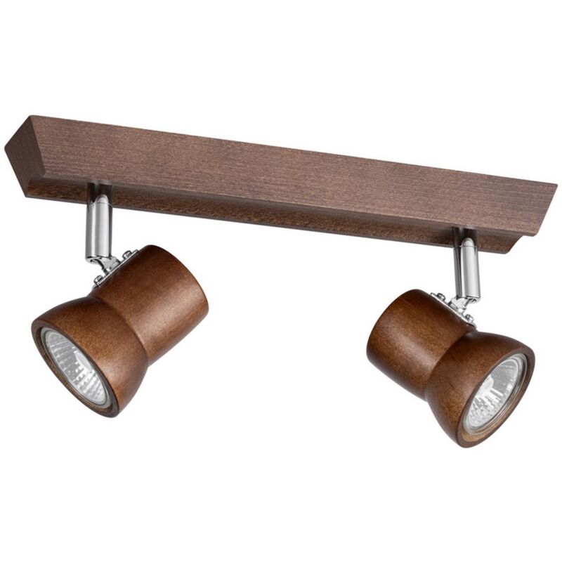 foto del prodotto epikasa lampada a soffitto lione, legno, marrone, 6x29x14 cm