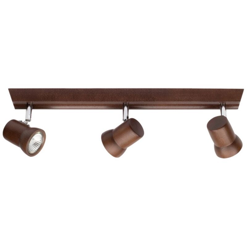 foto del prodotto epikasa lampada a soffitto lione, legno, marrone, 6x49x14 cm