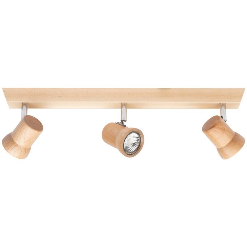 foto del prodotto epikasa lampada a soffitto lione, legno, marrone, 6x49x14 cm