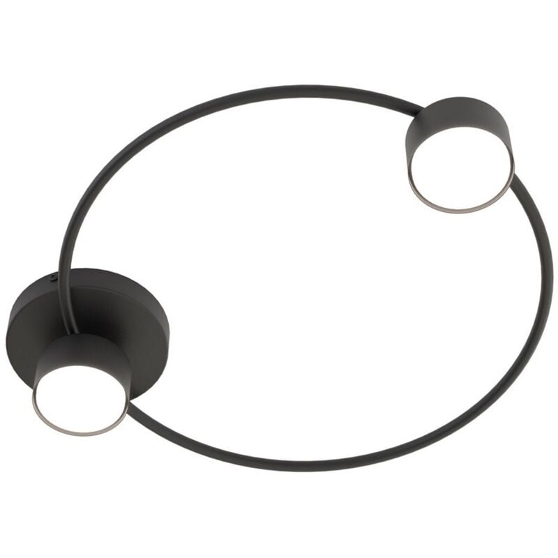 immagine 0 del prodotto epikasa lampada a soffitto lucio, metallo, nero, 48x9x41 cm