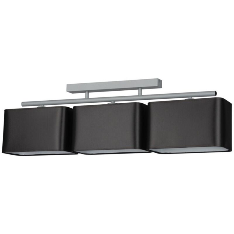 foto del prodotto epikasa lampada a soffitto pecos, metallo, tessuto, grigio, nero, 15x86x32 cm