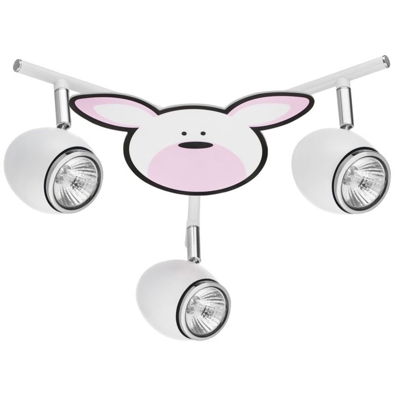 foto del prodotto epikasa lampada a soffitto per bambini baby, metallo, tessuto, argento, bianco, 40x40x13,5 cm