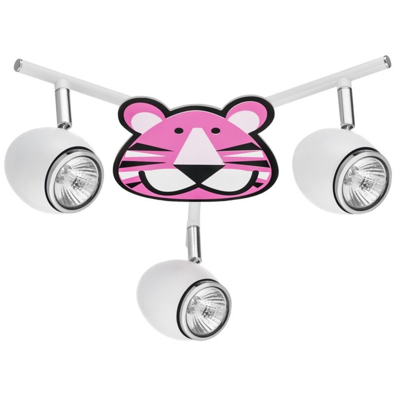 foto del prodotto epikasa lampada a soffitto per bambini baby, metallo, tessuto, bianco, argento, 40x40x13,5 cm