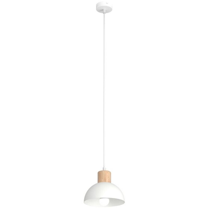 foto del prodotto epikasa lampada a soffitto seco, metallo, plastica, bianco, 18x18x140 cm