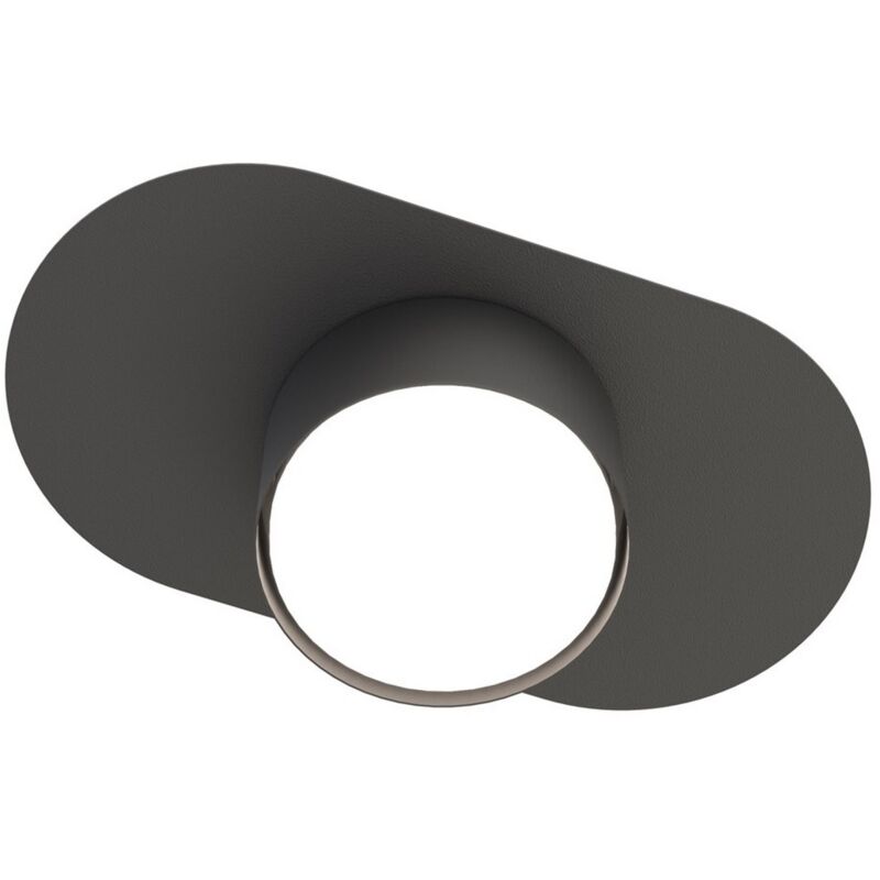 foto del prodotto epikasa lampada a soffitto stilo, metallo, nero, 20x7x20 cm