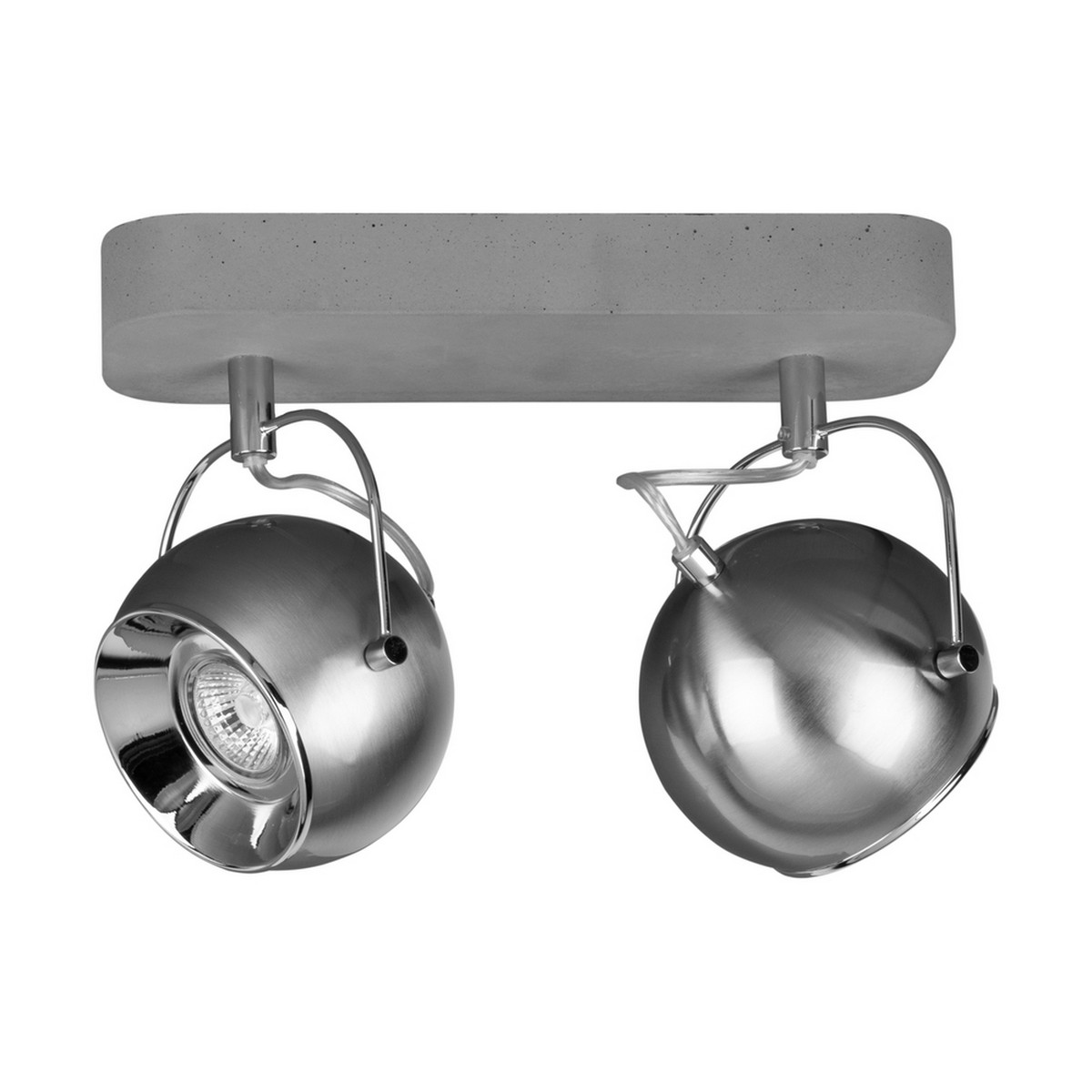 foto del prodotto epikasa lampada a soffitto strasburgo, cemento, metallo, grigio, 12x29x22 cm