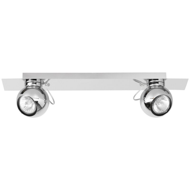 foto del prodotto epikasa lampada a soffitto strasburgo, metallo, argento, 45x8x11,5 cm