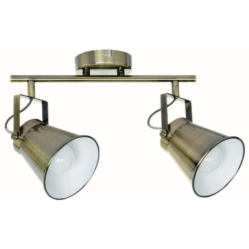 foto del prodotto epikasa lampada a soffitto tekla, metallo, ottone, bianco, 39x15x21 cm