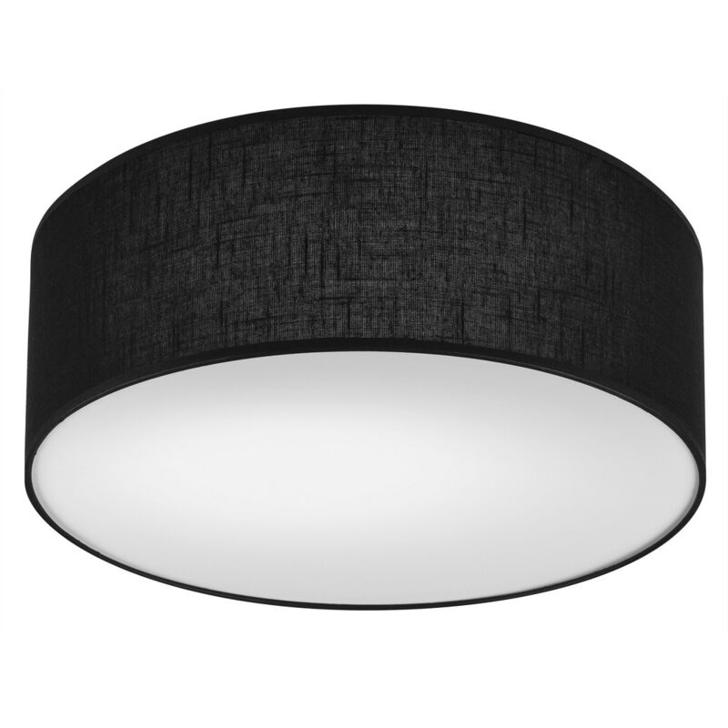 foto del prodotto epikasa lampada a soffitto vivian, pvc, plastica, nero, 35x35x13 cm