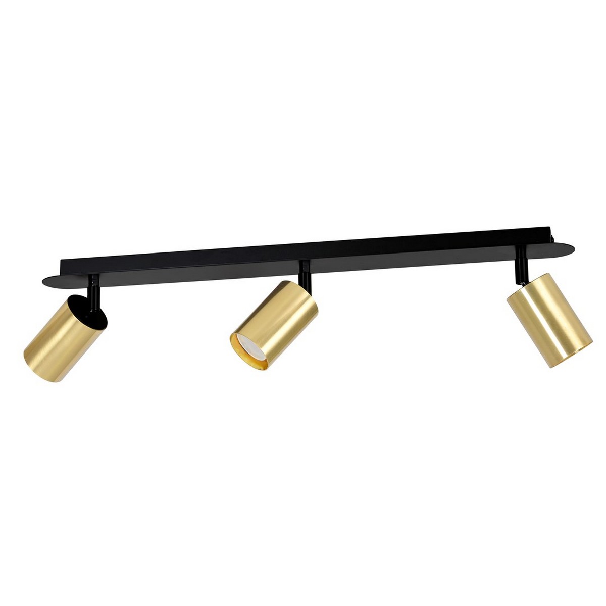 foto del prodotto epikasa lampada a soffitto zen, acciaio verniciato a polvere, nero, 72x18x6 cm