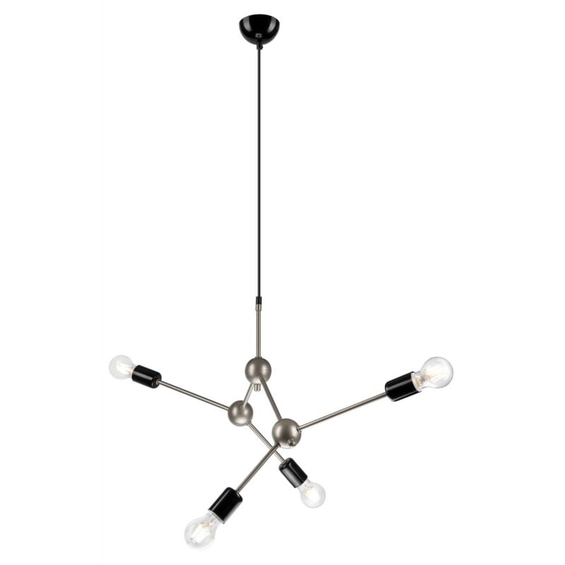 foto del prodotto epikasa lampada a sospensione alessia, metallo, nero, 120x82x5 cm