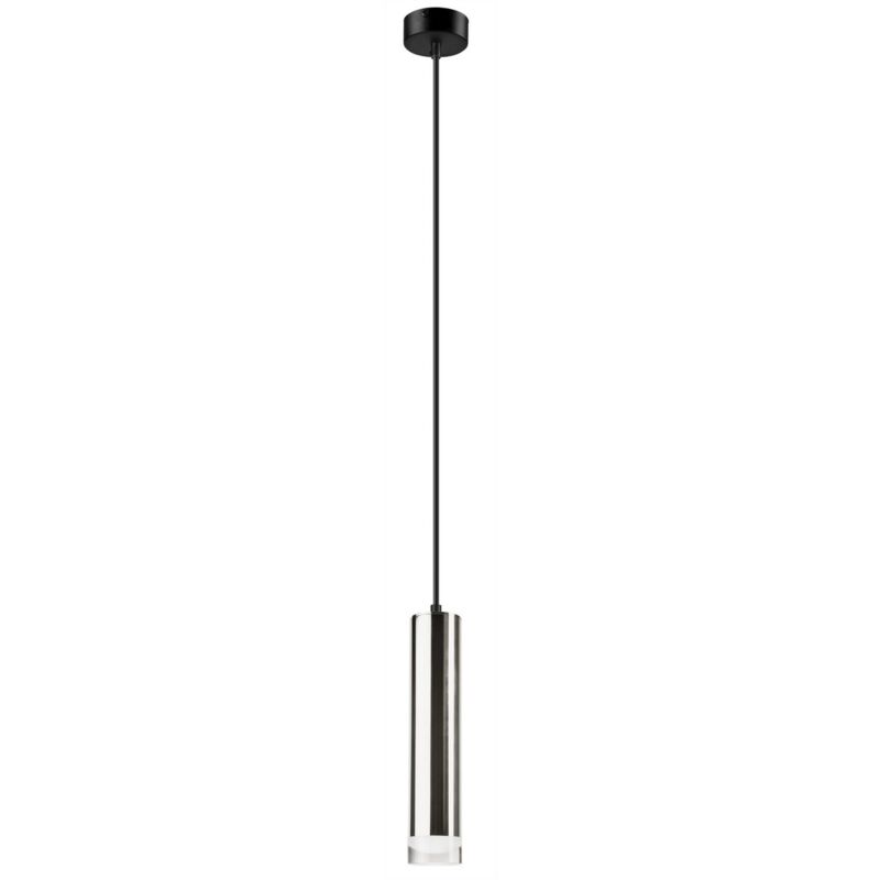 foto del prodotto epikasa lampada a sospensione diego, metallo, acrilico, argento, 100x8x8 cm