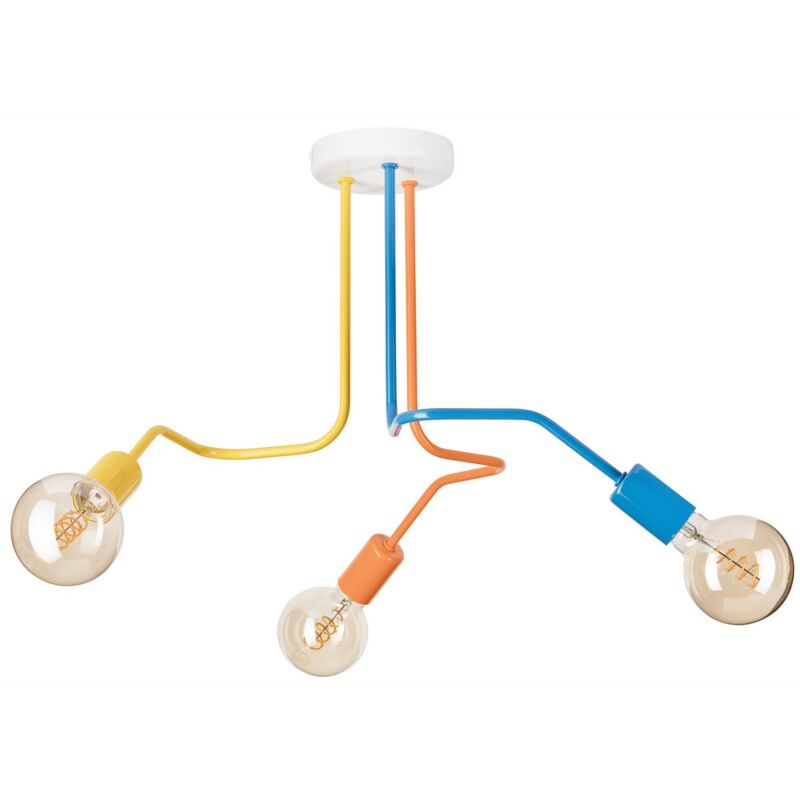 foto del prodotto epikasa lampada a sospensione domino, metallo, multicolore, 40x55x55 cm