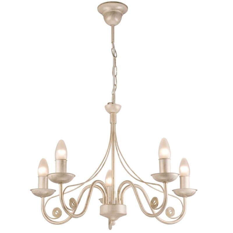 foto del prodotto epikasa lampada a sospensione donato, acciaio, bianco, 57x57x72 cm