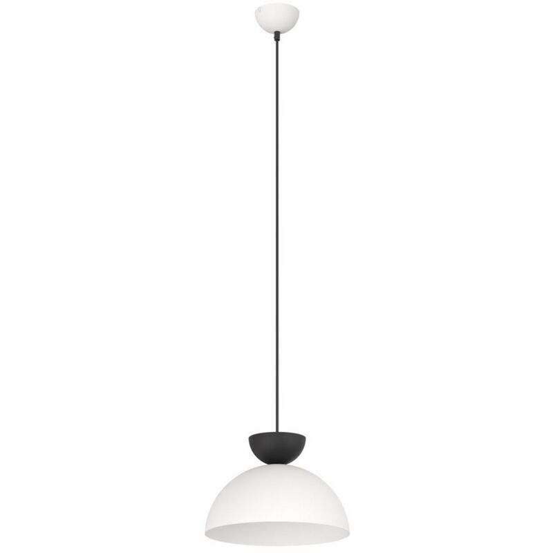 foto del prodotto epikasa lampada a sospensione lunaro, metallo, bianco, nero, 30x140x30 cm