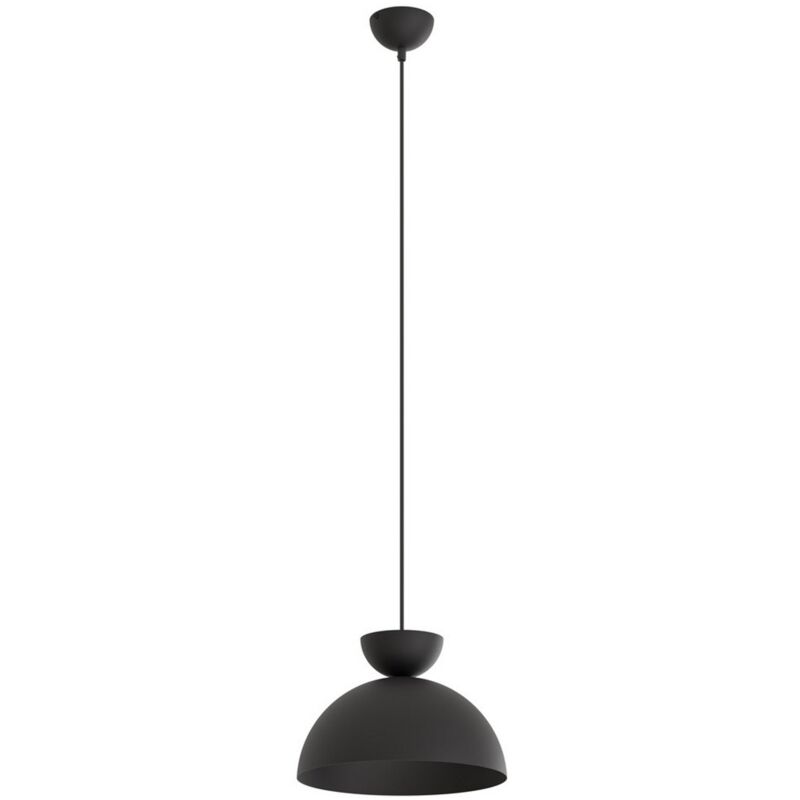 foto del prodotto epikasa lampada a sospensione lunaro, metallo, nero, 30x140x30 cm