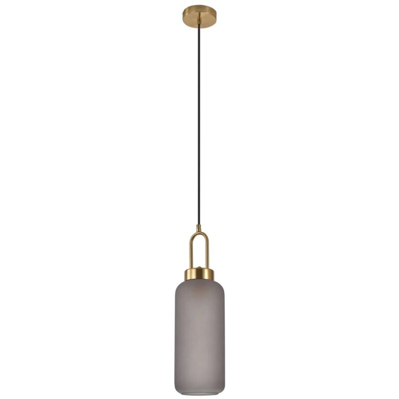 foto del prodotto epikasa lampada a sospensione luton, metallo, vetro, ottone, 13x13x46 cm